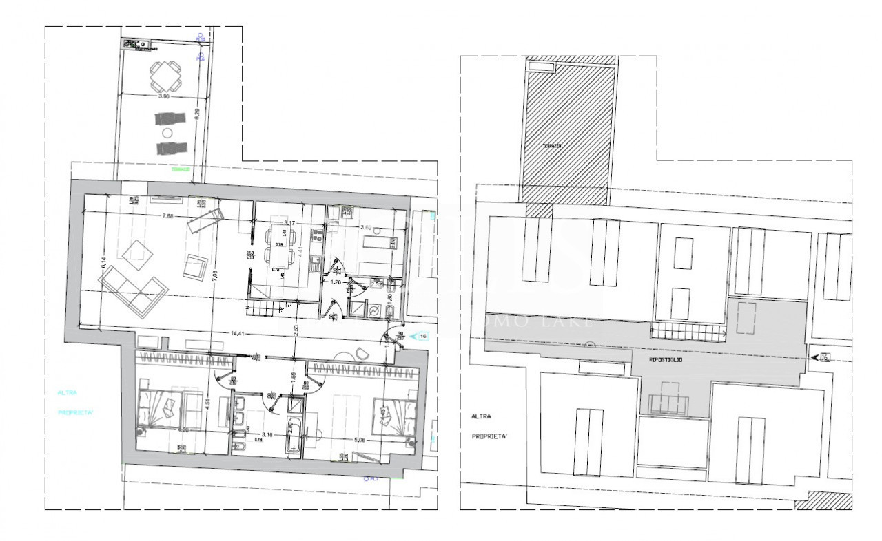 SPLENDIDO ATTICO IN CENTRO COMO CON AMPIO TERRAZZO