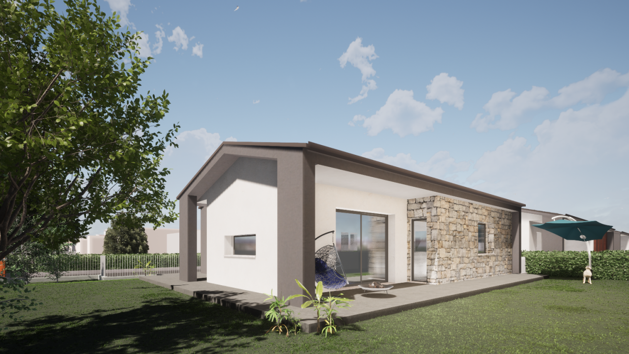 Casa singola moderna su un unico piano con ampio giardino in vendita a San Bonifacio — foto 2