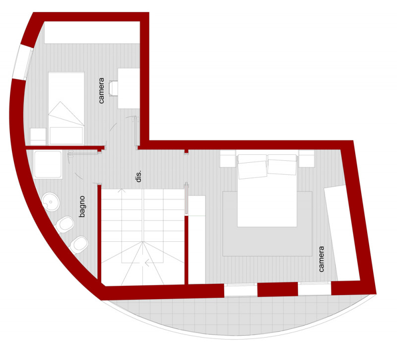 LIMENA - singolare soluzione indipendente strutturata su piu' livelli.
La soluzione gode di un gr...