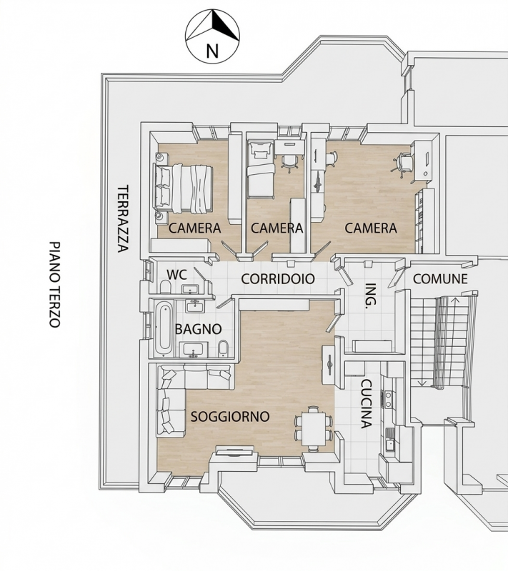 Luminoso Ultimo Piano con Terrazzo Perimetrale – Zona San Giuseppe

Se cerchi una casa spaziosa, ...