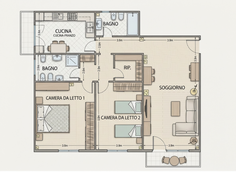 TRILOCALE AMPIO IN ZONA SAVONAROLA – A DUE PASSI DAL CENTRO DI PADOVA 

Se stai cercando spazio, ...
