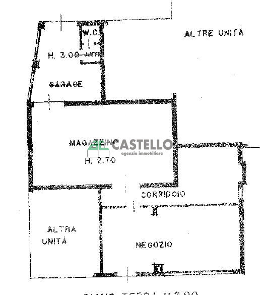 Cadoneghe negozio con magazzino di totali mq ~120 con bagno, garage e posto auto
