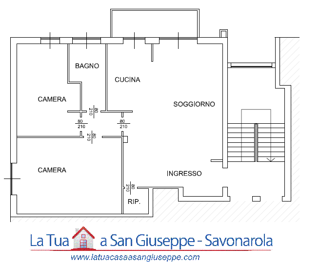 Proponiamo in affitto un luminoso appartamento trilocale di 83 mq situato al terzo ed ultimo pian...
