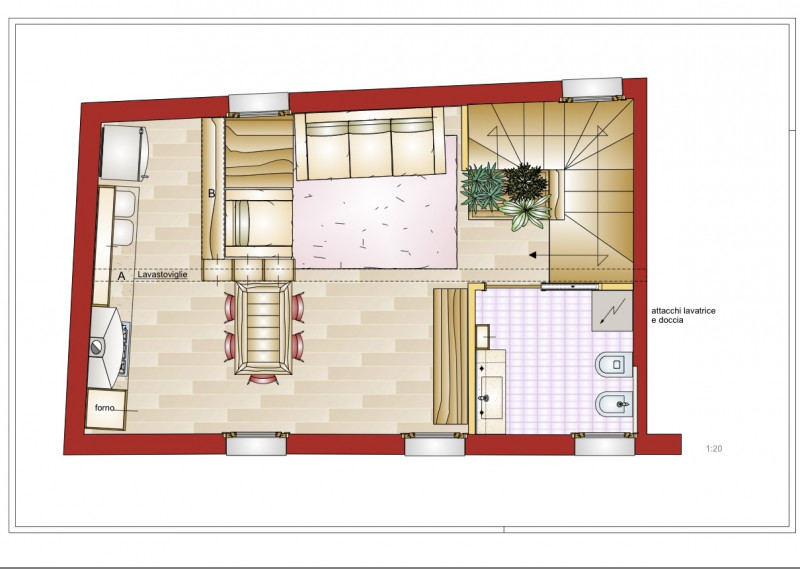 Castelfranco V.to: in posizione centralissima, proponiamo in vendita una mansarda disposta su 2 l...