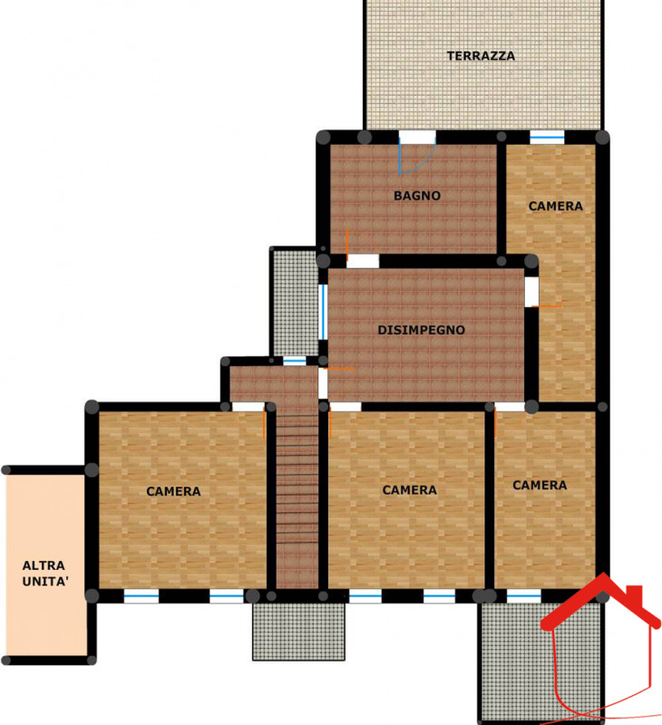 SELVAZZANO (Rif.V11-S) -  Proponiamo in vendita porzione di casa accostata. L’immobile, ubicato i...