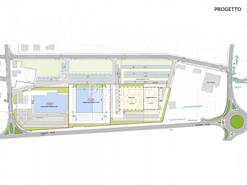 Rif. V877 - Caerano di San Marco, area a destinazione commerciale di circa mq. 15.800 in vendita....