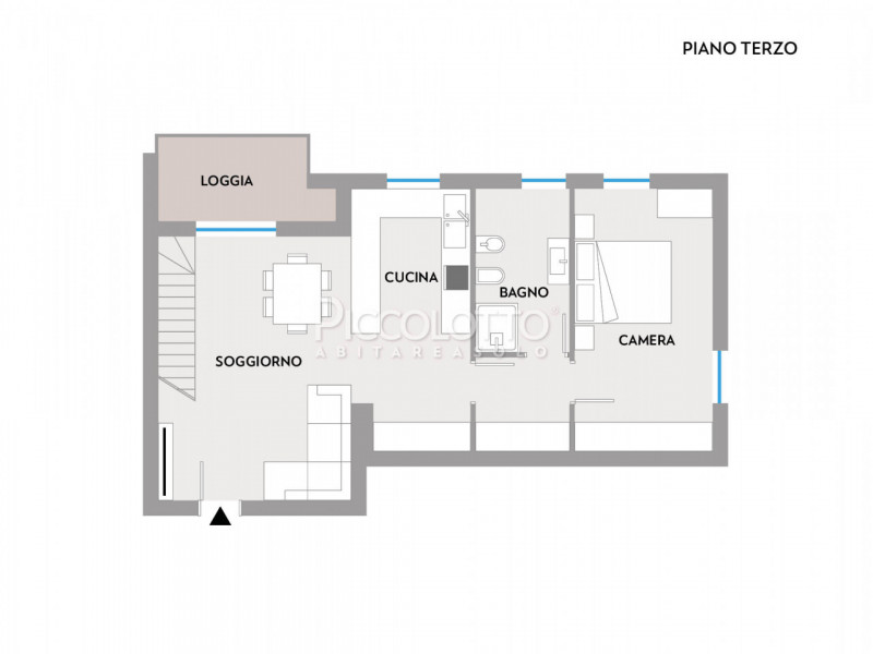 Rif. V2126 - Casella d'Asolo, pregevole appartamento duplex in vendita, ubicato all'ultimo piano ...