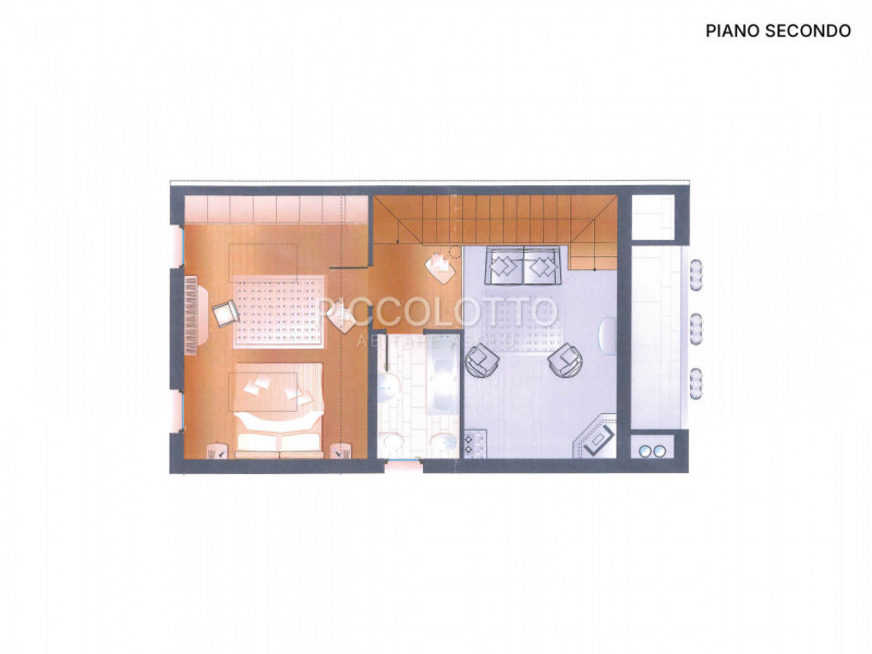 Rif. V2767 - Nel cuore di Asolo, "città dai cento orizzonti", raffinato appartamento duplex in ve...