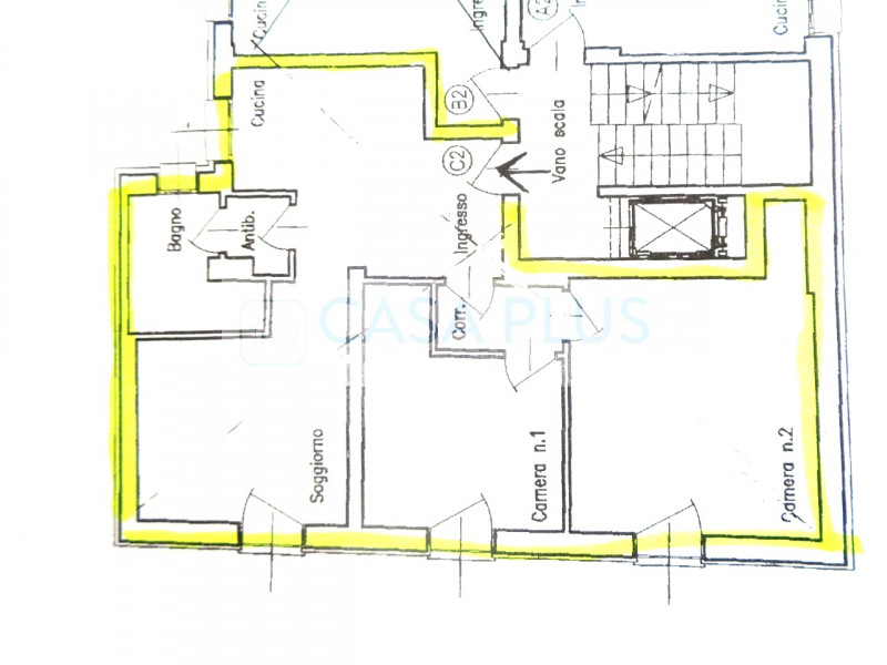 In  piccola e curata palazzina di recente ristrutturazione, AMPIO BICAMERE posto al piano primo e...
