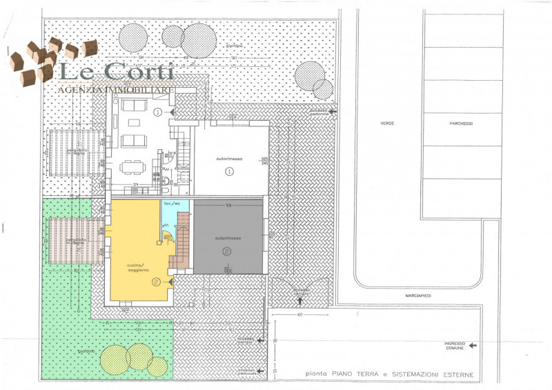 In posizione tranquilla ma comoda ai servizi, circondata dal verde, proponiamo porzione di bifami...