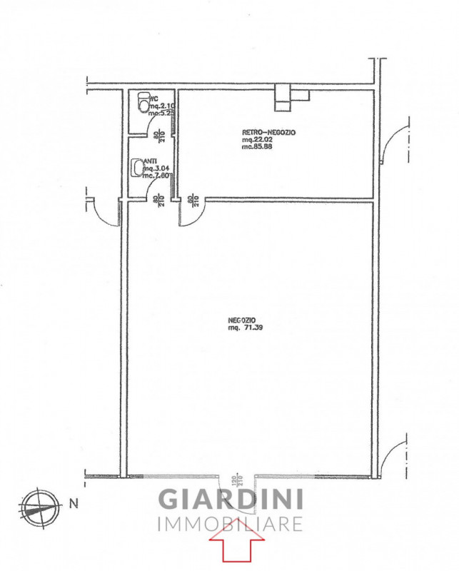 Proponiamo in vendita un luminoso e spazioso negozio di circa 100 mq situato all’interno del rino...