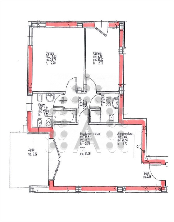 In recente palazzina al confine tra Abano Terme e Montegrotto, a 950 m dal Policlinico di Abano, ...