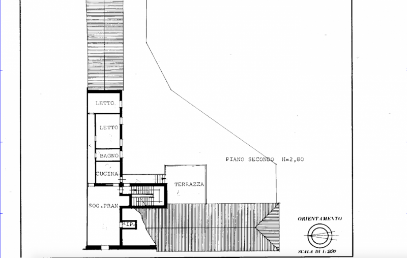 ULTIMO PIANO APPARTAMENTO PARTE MANSARDATO CON GRANDE TERRAZZA ABITABILE. INGRESSO SALONE, CUCINA...