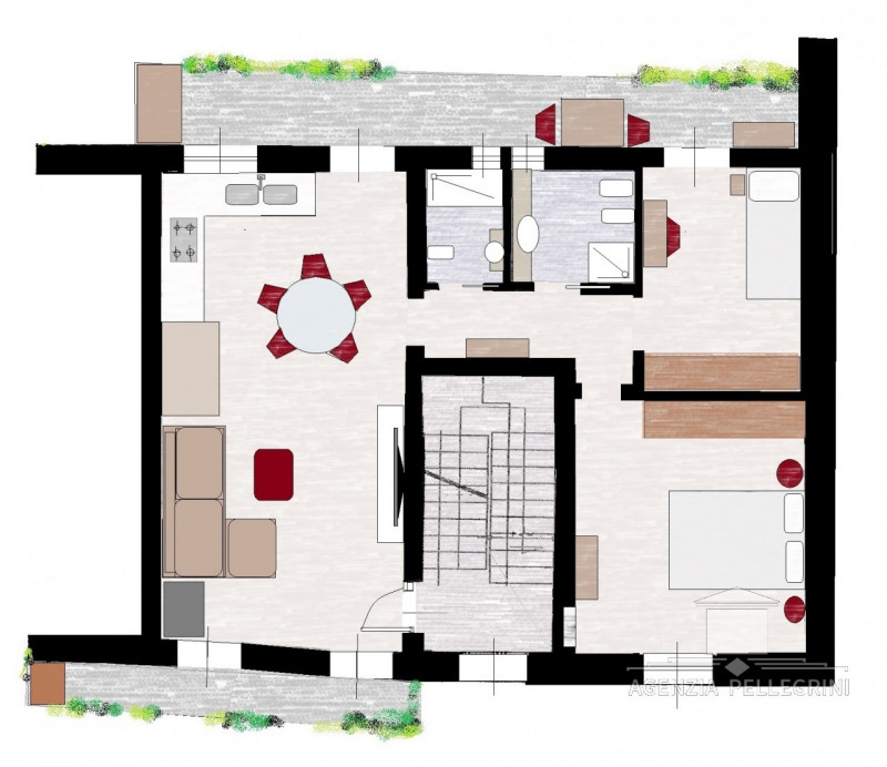 CENTRO STORICO  Affittasi raffinato appartamento bicamere completamente arredato, in una palazzin...