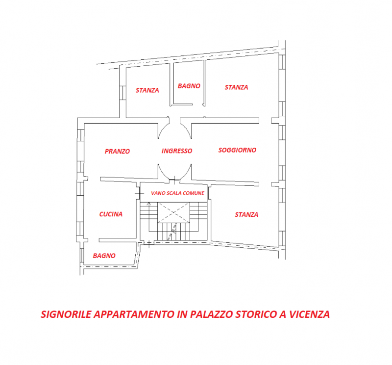 PRESTIGIOSA ABITAZIONE IN PALAZZO DEL '600 NEL CUORE DELLA CITTA'. EURO 465.000. CODICE 3890. PER...