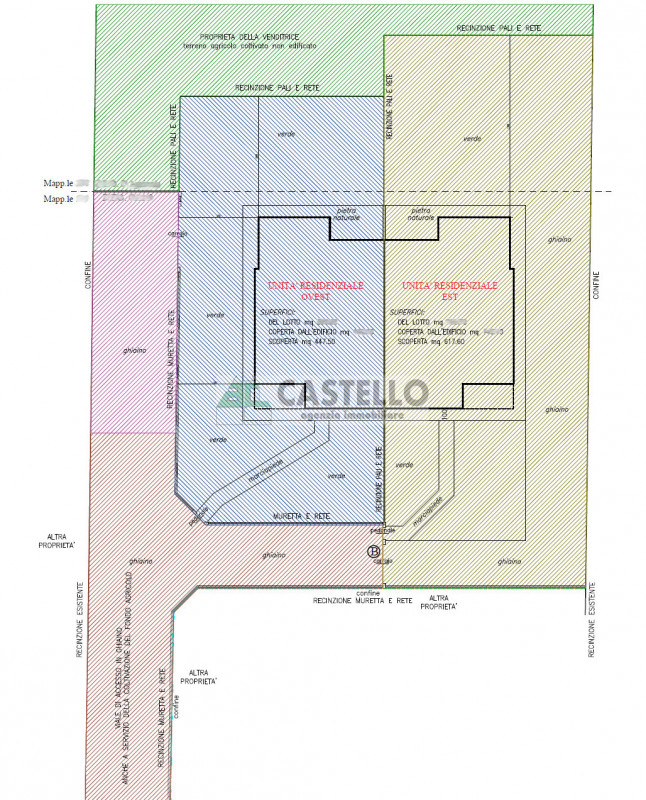 Campodarsego Reschigliano spaziose bifamiliari con giardino sino a ~3.300/3.400mq, ad 1 km dal ce...