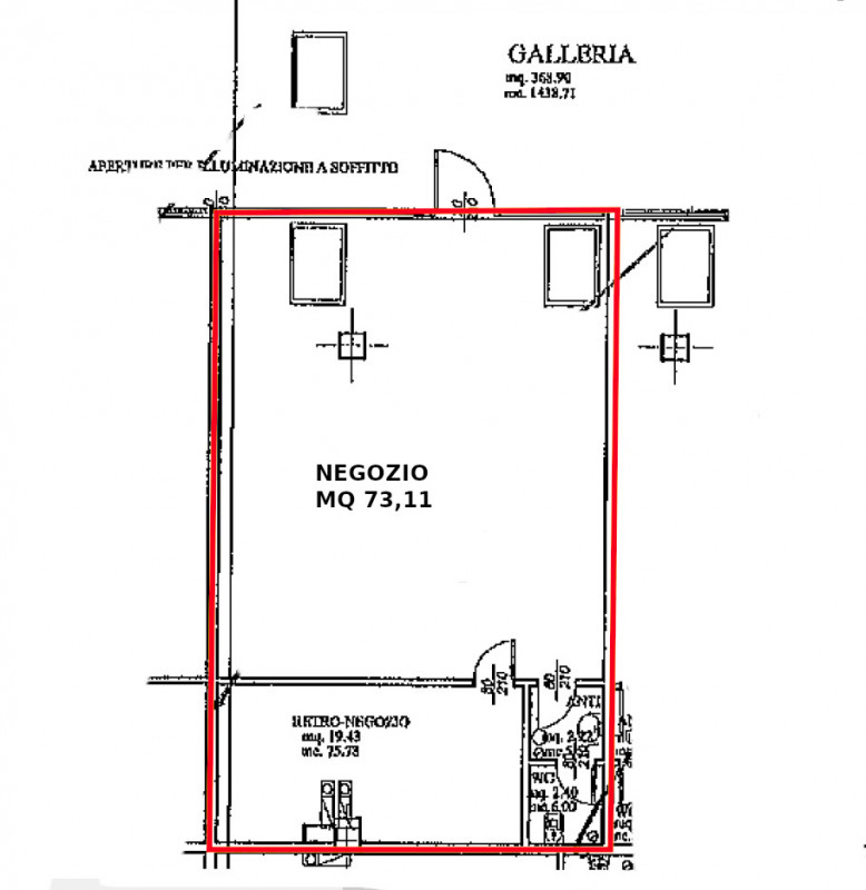 Riferimento per l'Agenzia AN0349 VIGONZA Zona Capriccio. Negozio adatto anche come ufficio o maga...