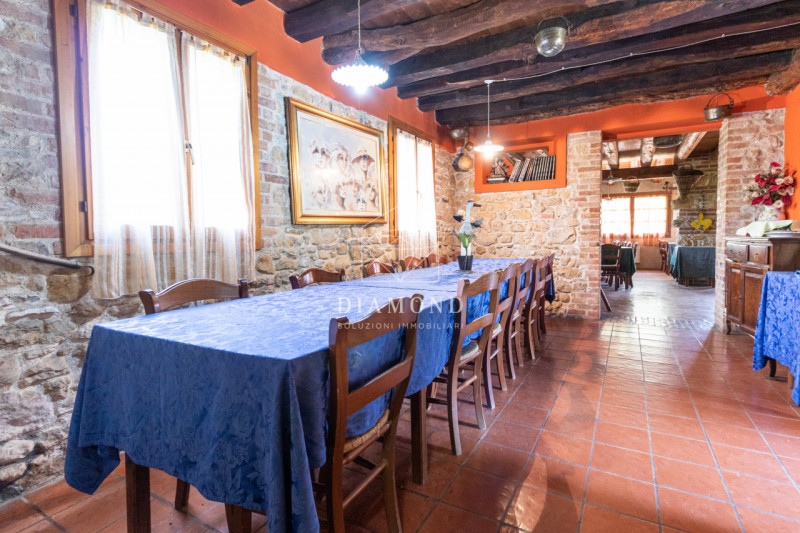 Monfumo versante nord:  casale tipico della zona, isolato ed immerso nel verde, con destinazione ...