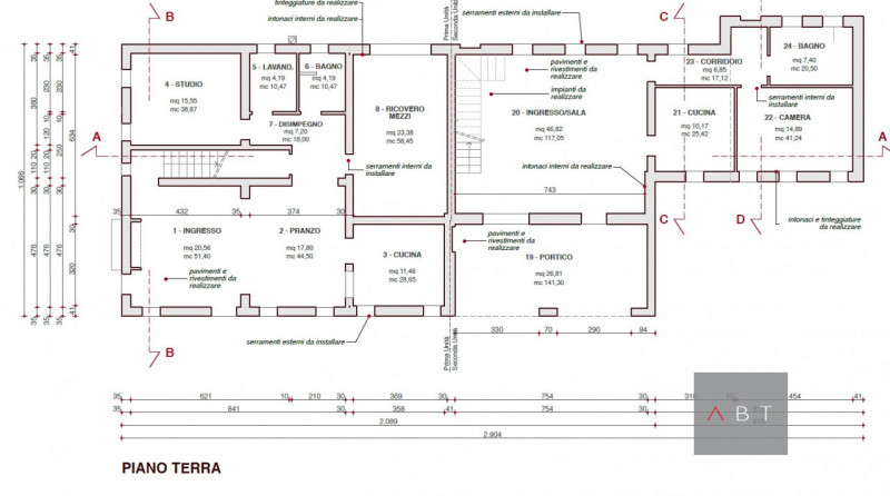 Situata nella frazione di Tremignon, casa singola allo stato grezzo, divisa in due unità abitativ...