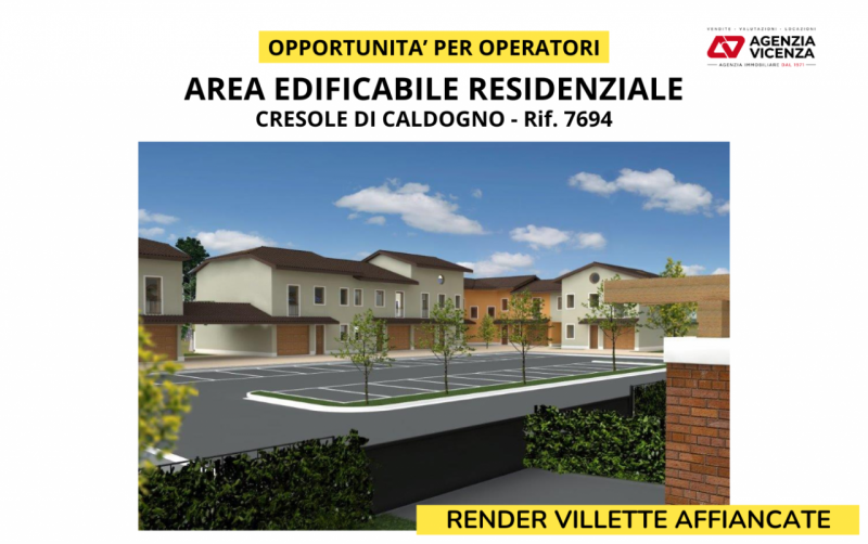 AREA EDIFICABILE A CRESOLE DI CALDOGNO PER VILLETTE O PICCOLE PALAZZINE - Rif. 7694
Società cede ...