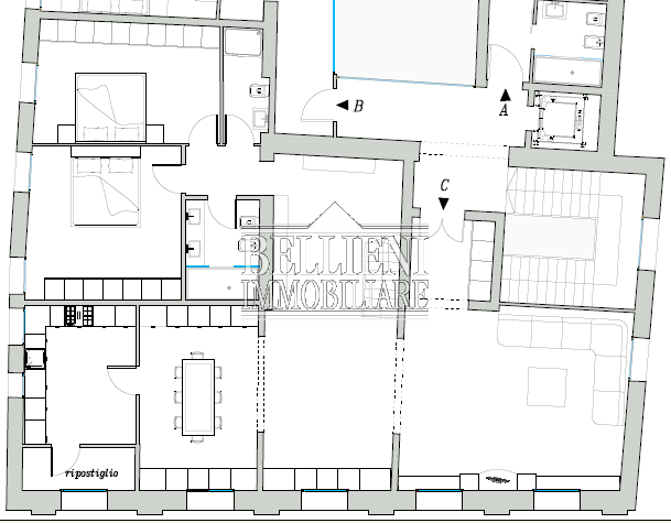 CENTRO STORICO: nel cuore di Vicenza a cento metri dalla Basilica Palladiana in prestigioso palaz...