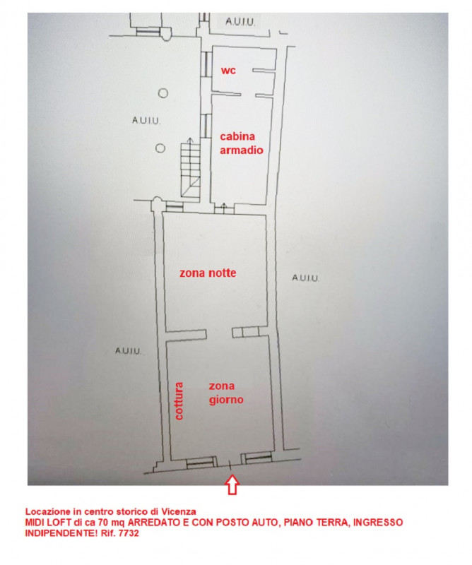 MIDI LOFT ARREDATO E CON POSTO AUTO, PIANO TERRA, INGRESSO INDIPENDENTE! Rif. 7732
In centralissi...