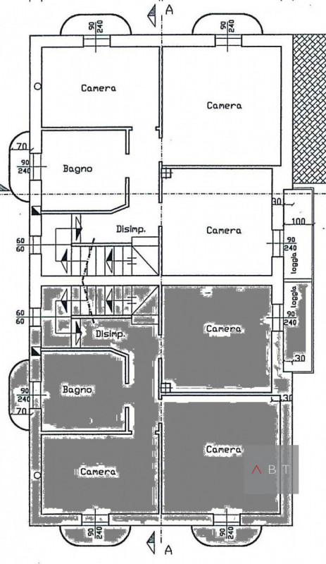 Situata nella frazione di Cavino, bifamiliare allo stato grezzo e composta di: soggiorno con ango...
