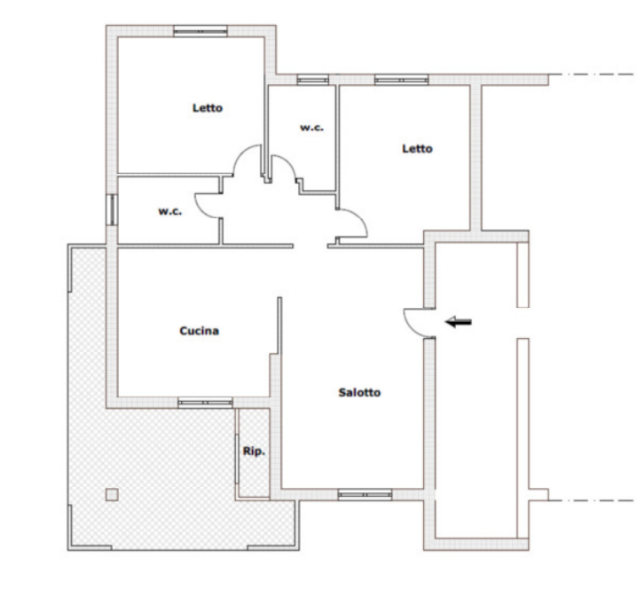 Mendicino Vendita Appartamento trilocale