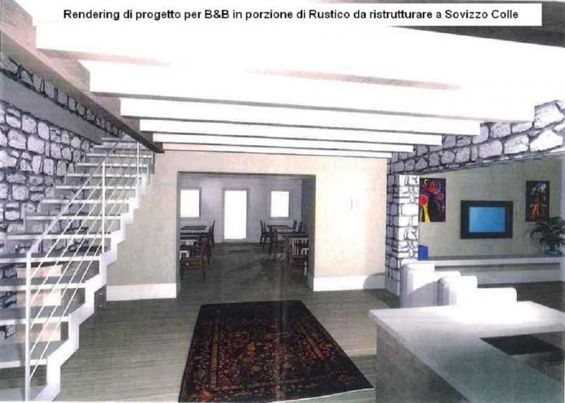 PORZIONE INDIPENDENTE DI RUSTICO DA RISTRUTTURARE IN VENDITA A SOVIZZO COLLE, LOCALITA' VIGO - Ri...