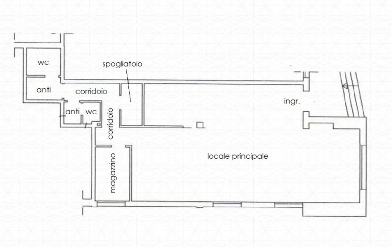 Fanzolo: in posizione centrale, negozio di 95 mq al piano terra rialzato, fronte strada principal...
