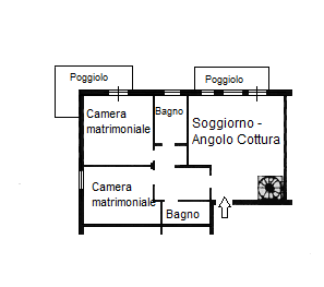 RUBANO: Appartamento al primo piano inserito in contesto di 8 unità, composto di ingresso, soggio...
