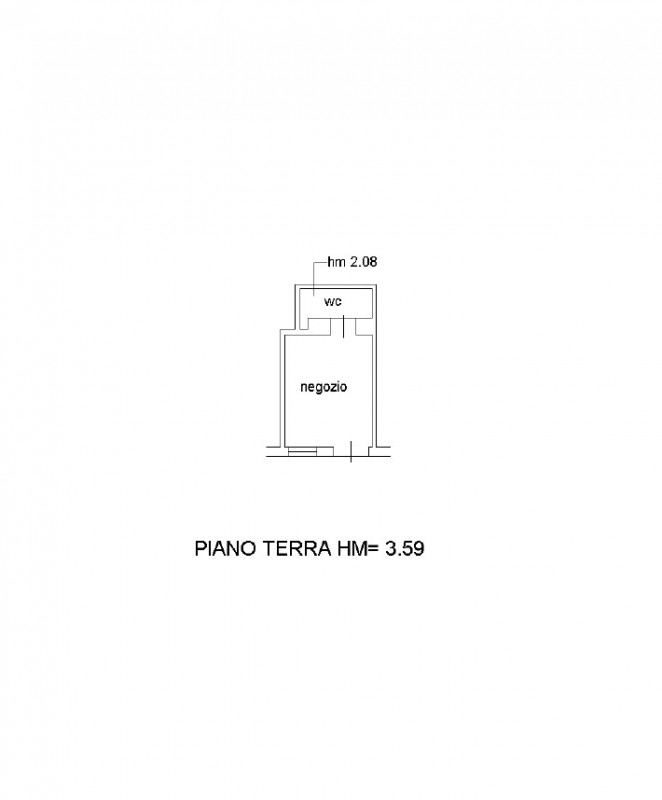 Padova zona Piazza della Frutta negozio di 20 mq vetrinato, composto da un ampia stanza, bagno e ...