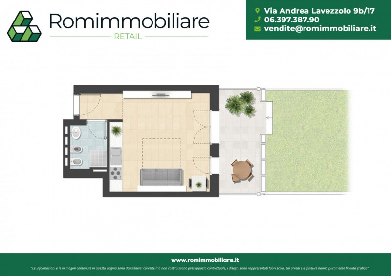 Roma Affitto Appartamento monolocale