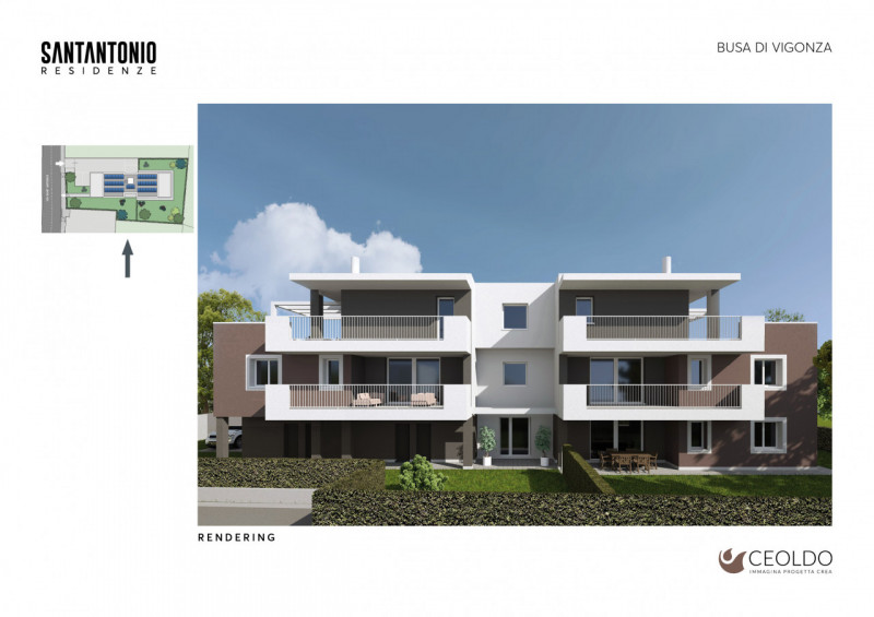 VIGONZA località BUSA: appartamento di nuova costruzione inserito in piccola palazzina di sole 4 ...