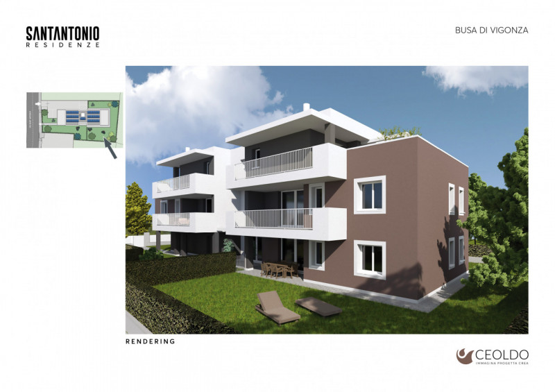 VIGONZA località BUSA: appartamento di nuova costruzione inserito in piccola palazzina di sole 4 ...
