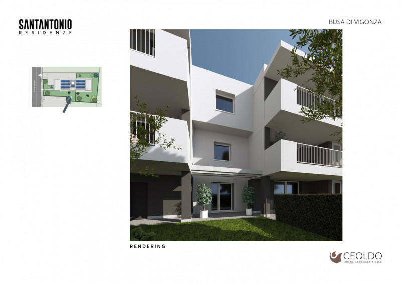 VIGONZA località BUSA: appartamento di nuova costruzione inserito in piccola palazzina di sole 4 ...