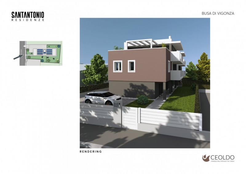 VIGONZA località BUSA: appartamento di nuova costruzione inserito in piccola palazzina di sole 4 ...