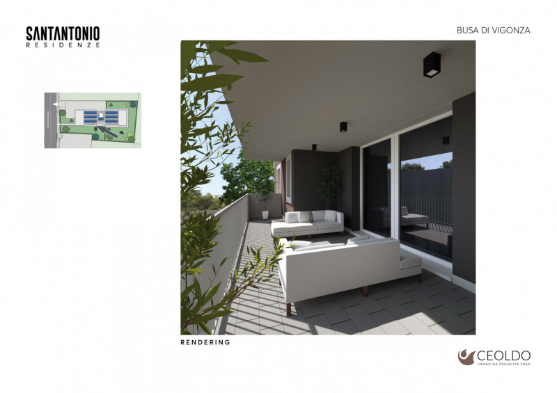 VIGONZA località BUSA: appartamento di nuova costruzione inserito in piccola palazzina di sole 4 ...