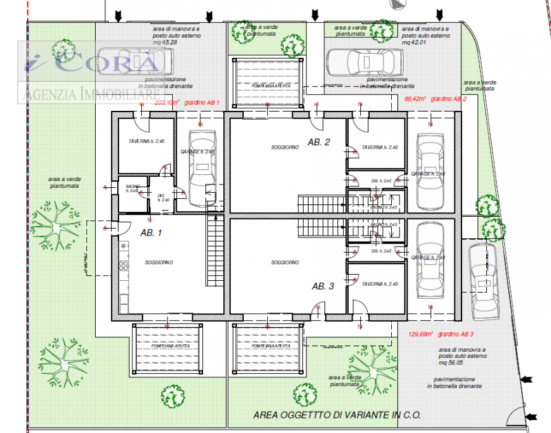 Teolo zona Bresseo/Treponti Casa Villa Trifamiliare classe A4 nuova realizzazione. Circonda dal v...