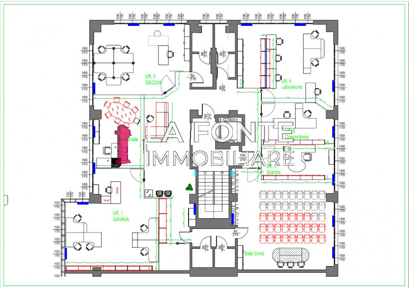 Padova, Camin, Prestigiosi Uffici di 330 e 450 mq, Pavimento Flottante e Parcheggi Privati, 330 m...