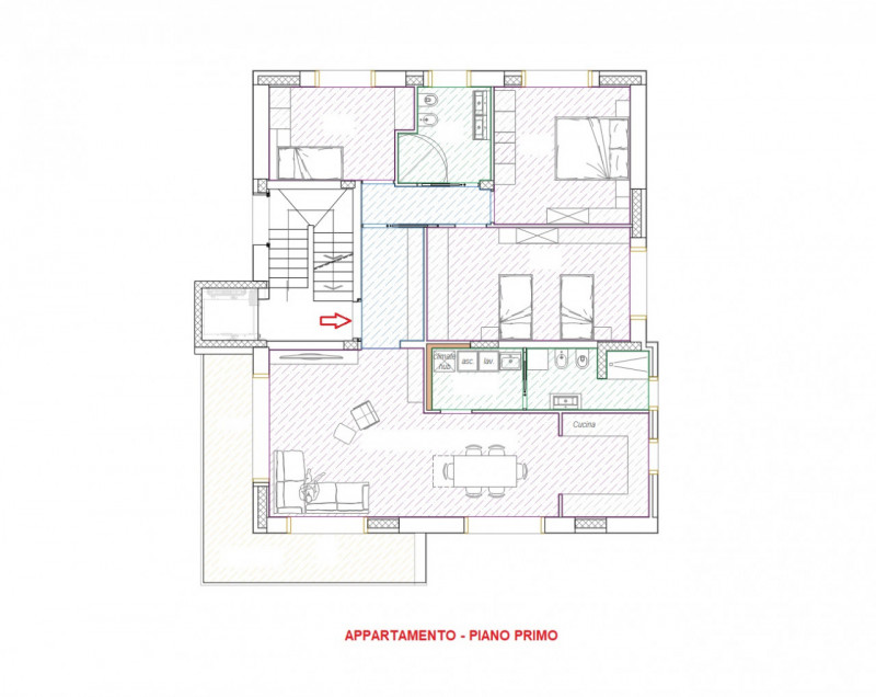 OTTIMO TRICAMERE CON GARAGE IN CONTESTO TRIFAMILIARE A VICENZA OVEST, SANTA BERTILLA– CLASSE "A" ...