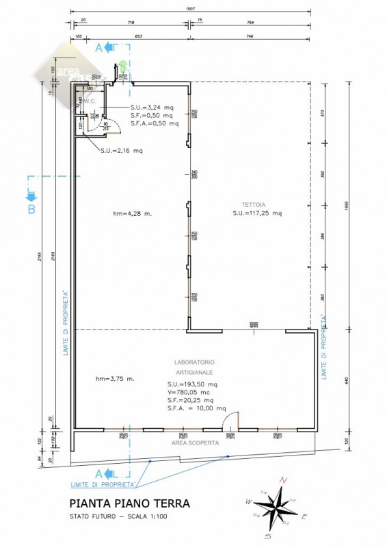 Proponiamo in vendita a Rossano Veneto un laboratorio/deposito di circa 230 mq oltre a tettoia/pa...