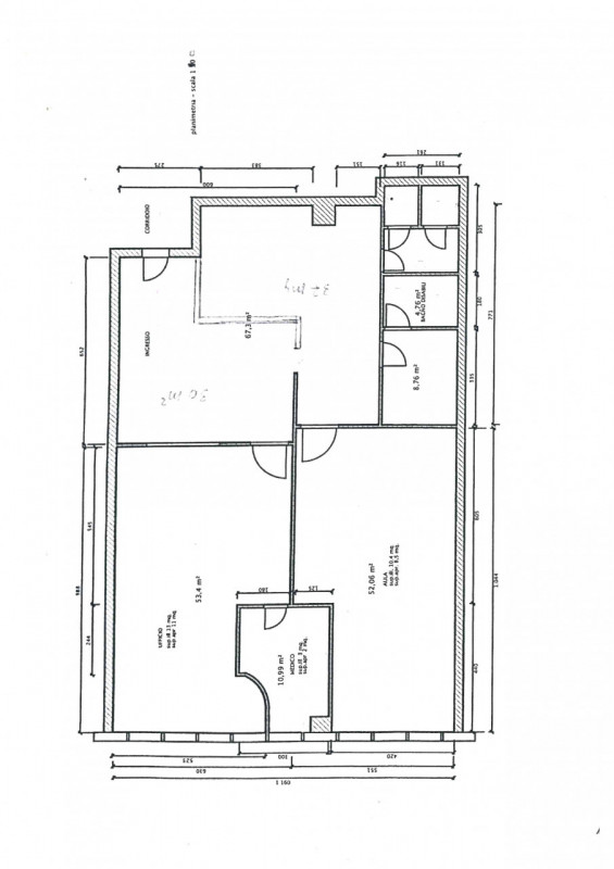 ZANE': in zona commerciale - direzionale, luminoso UFFICIO ben tenuto di 210 mq, situato al piano...