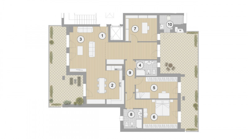 ATTICO IN RECENTE COSTRUZIONE, BELLE TERRAZZE E GARAGE ZONA MERCATO - Rif. 7981
In ottima strateg...