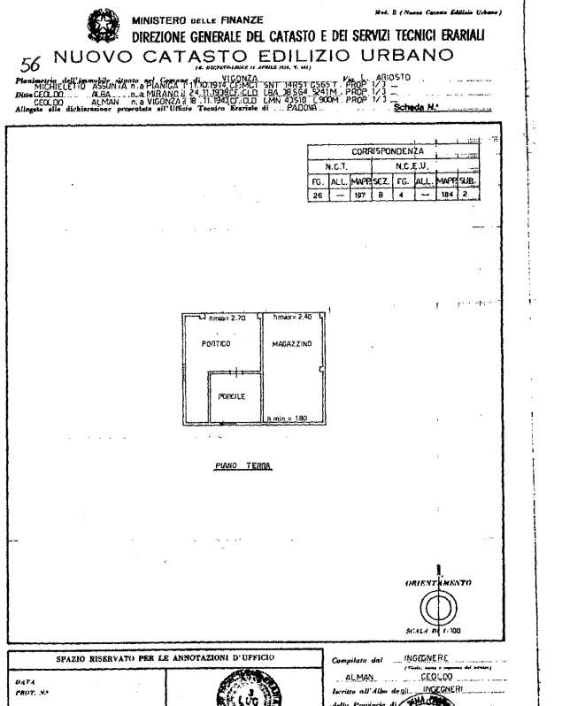 Vigonza: località Barbariga, proponiamo porzione di bifamiliare su lotto di c.a. 1200 mq, divisa ...