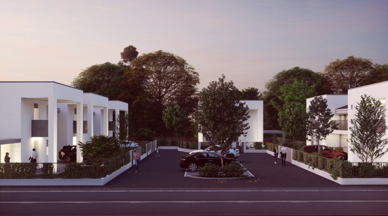 Abitazioni di nuova costruzione sviluppate su due piani con ingressi indipendenti e giardini priv...