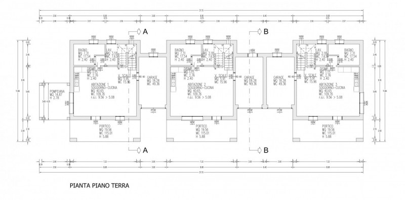 Abitazioni di nuova costruzione sviluppate su due piani con ingressi indipendenti e giardini priv...