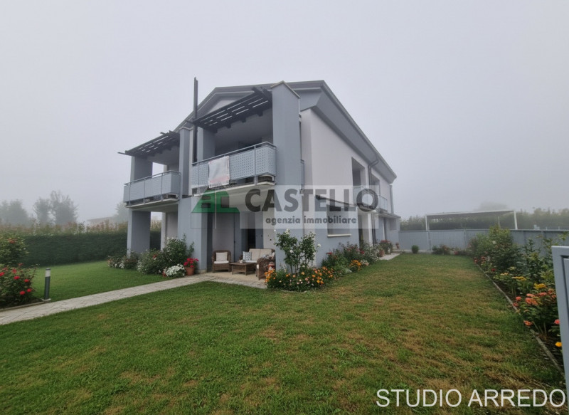 San Giorgio delle Pertiche bifamiliare AL GREZZO di ~170mq netti, con ~350mq di giardino/scoperto...