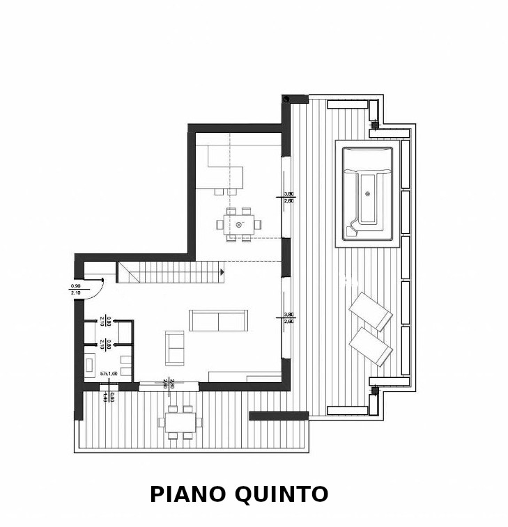 VIGONZA Zona Perarolo. ATTICO recentissimo, come nuovo, fra i più prestigiosi della zona di Vigon...
