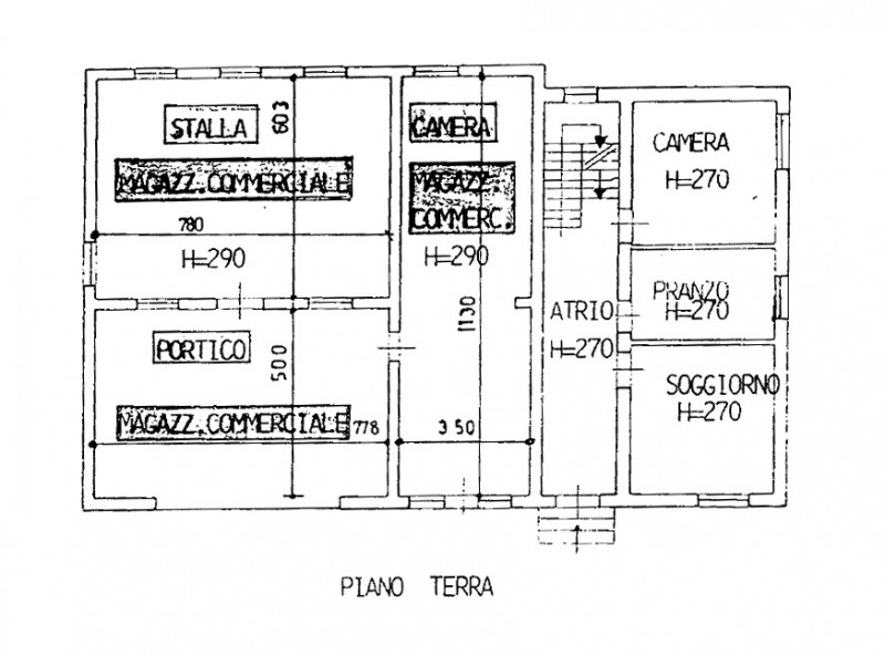 Area ad uso piazzale di deposito di circa 6.000 mq con magazzino commerciale, tettoie e abitazion...